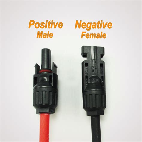 mc4 solar panel connectors to junction box|mc4 connector positive and negative.